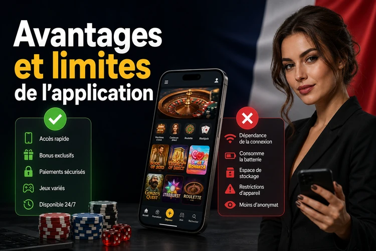 Avantages et limites de l'application