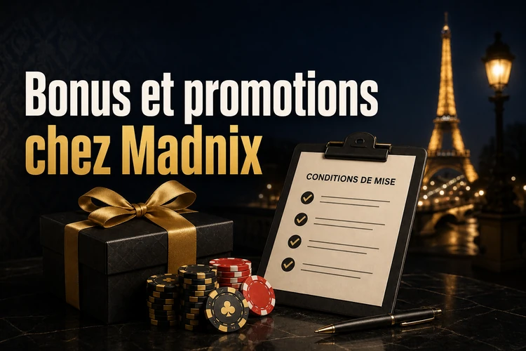 Bonus et promotions chez Madnix